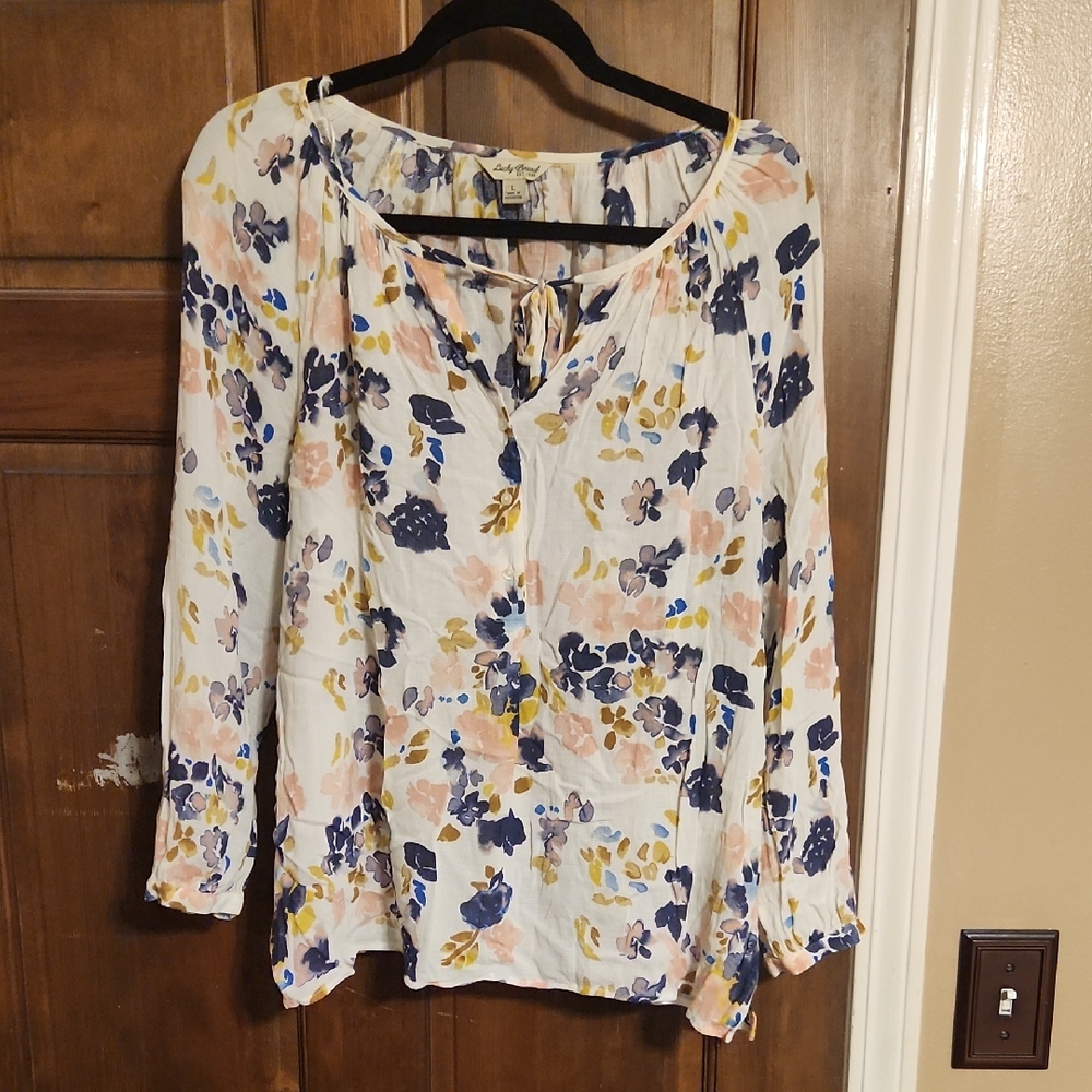 Lucky Brand Multicolor Floral Blouse